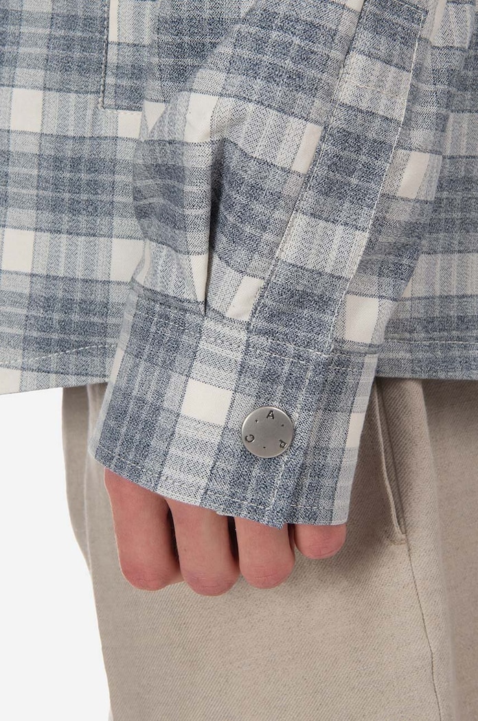 A.P.C. camicia in cotone Alex COGAX.H02625 grigio AA00
