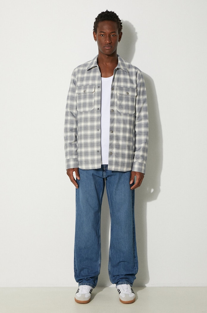 A.P.C. cotton shirt Alex COGAX.H02625 gray AA00