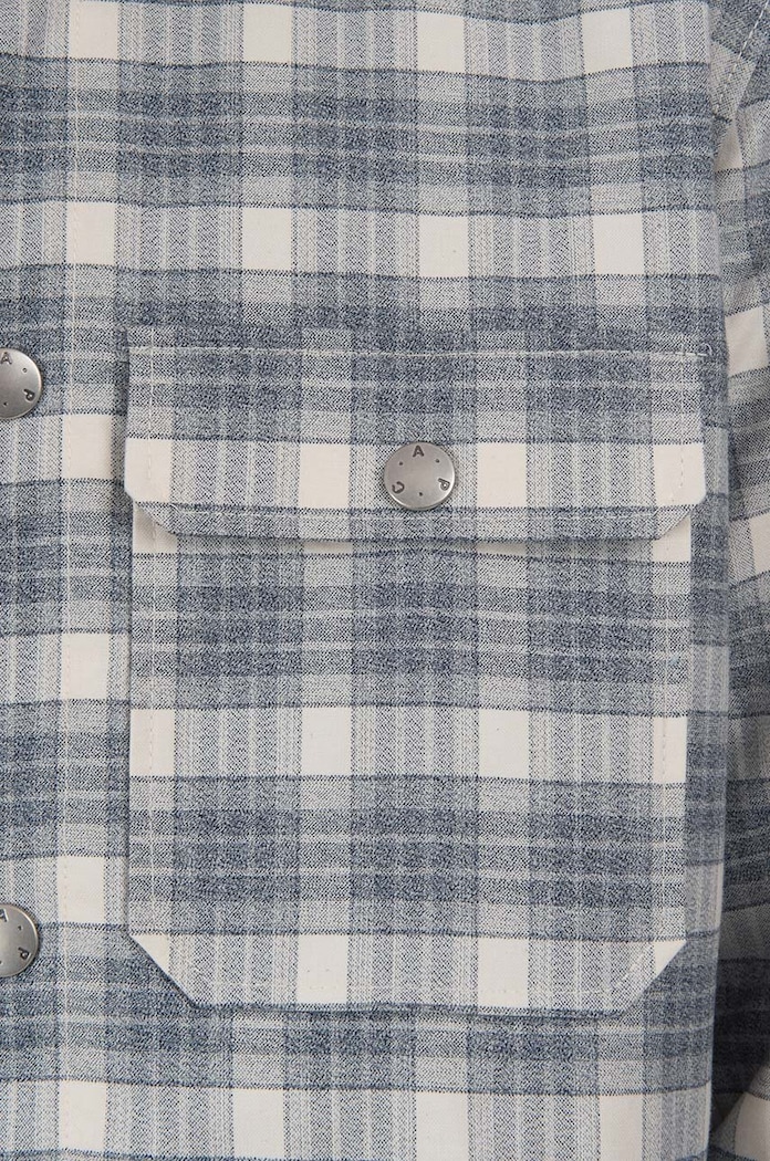 A.P.C. camicia in cotone Alex COGAX.H02625 grigio