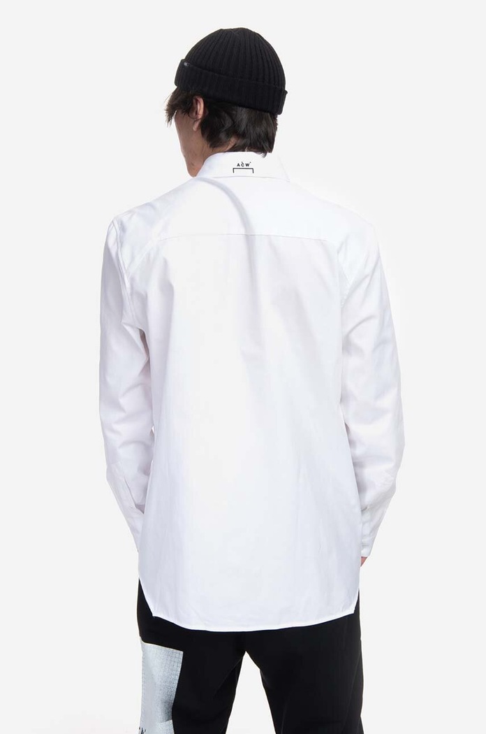 Oblečení Košile A-COLD-WALL* Pawson Shirt ACWMSH078 WHITE ACWMSH078 bílá