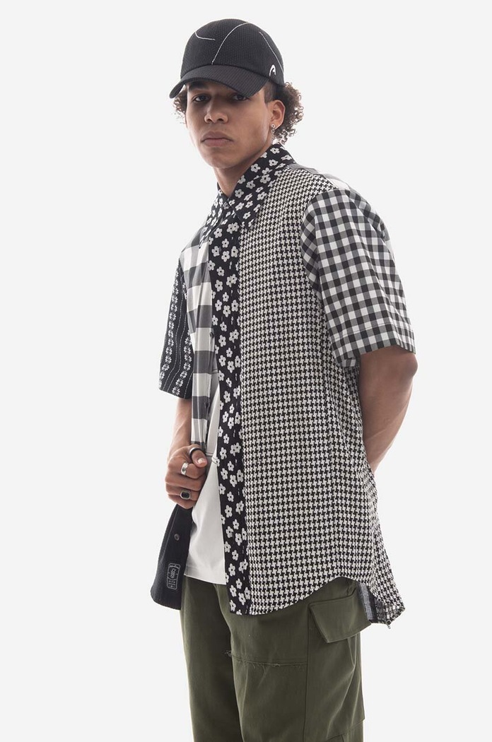 Košile Ader Error Short Sleeve Shirt BMADSSSH0202BK BMADSSSH0202BK