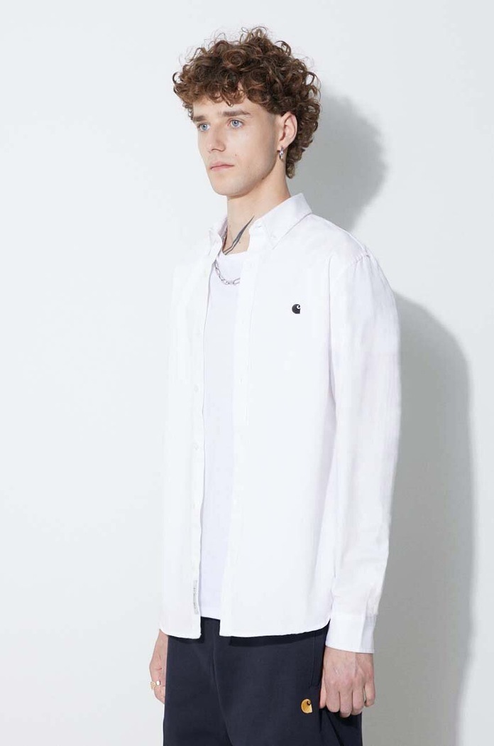 Carhartt WIP camicia in cotone Madison Shirt bianco I023339