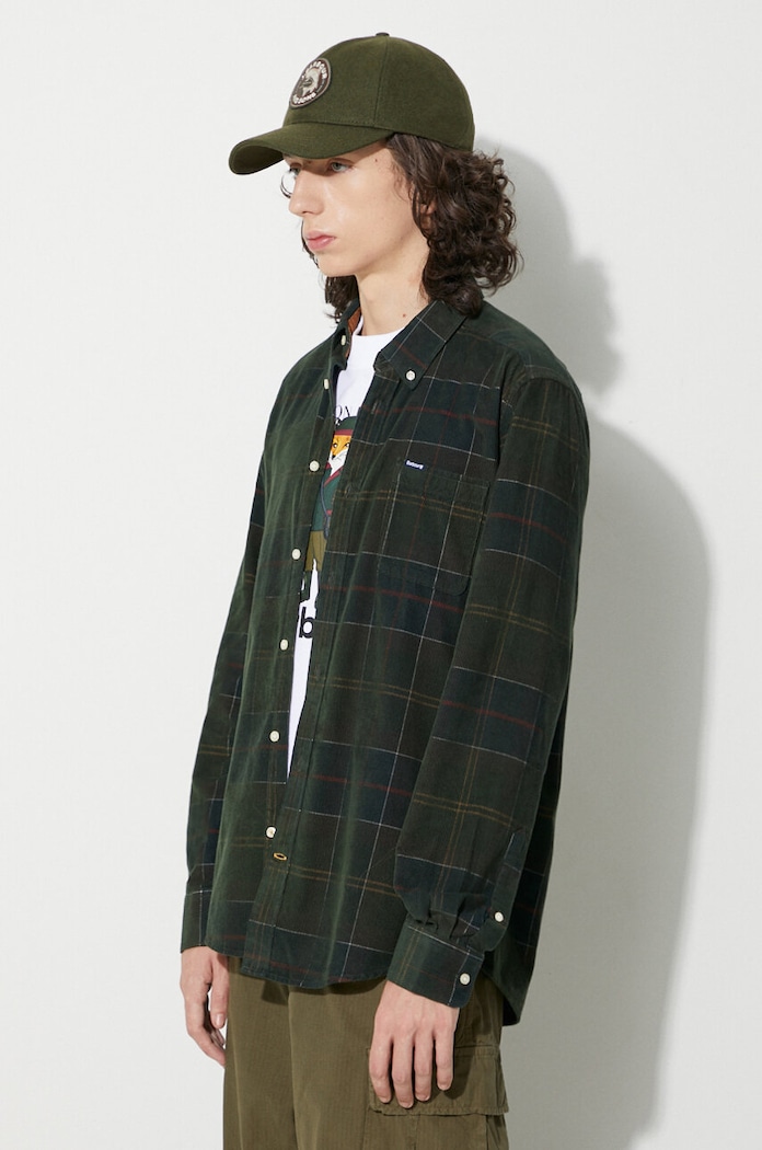 Barbour corduroy shirt Blair Tailored Shirt green MSH4986
