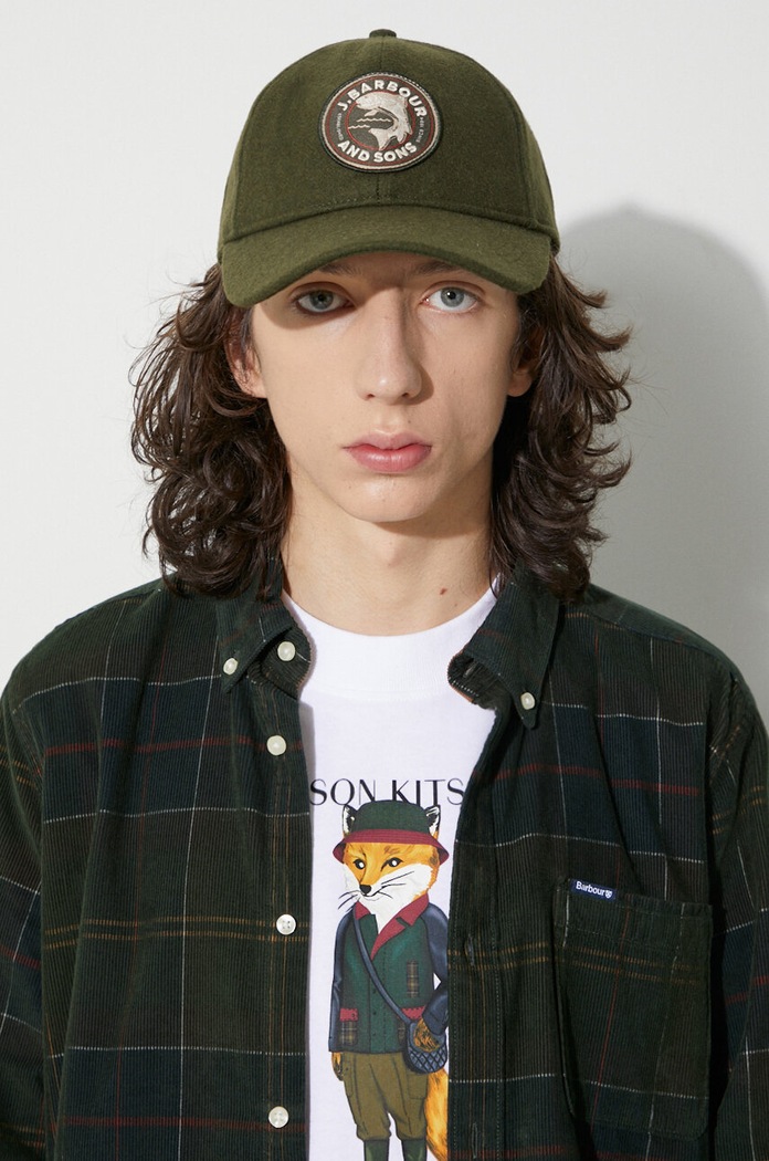 Barbour corduroy shirt Blair Tailored Shirt MSH4986 green
