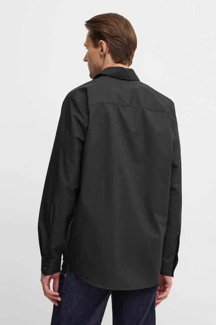 Oblečení Bavlněná košile Diesel S-SIMPLY-D SHIRT A14634.0PCAL černá