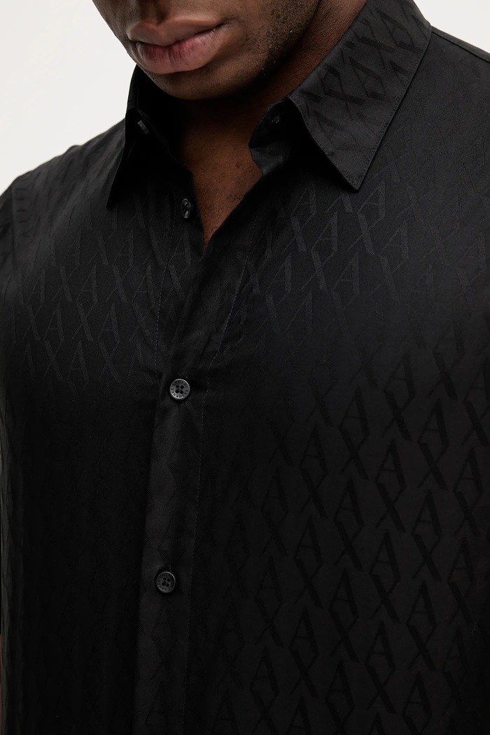 Armani Exchange cămașă din bumbac XM001935.AF16631.NOS negru