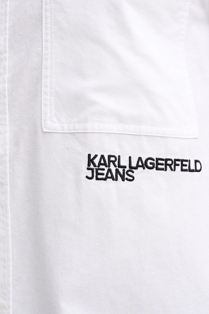 Bavlněná košile Karl Lagerfeld Jeans A3M16021 bílá