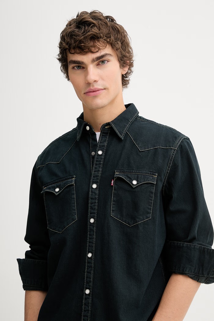 Levi's koszula jeansowa BARSTOW WESTERN STANDARD czarny 85744.0114