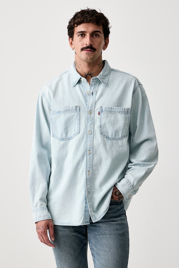 Levi's Koszula męska jeansowa MARIPOSA WORKER niebieski 0085D