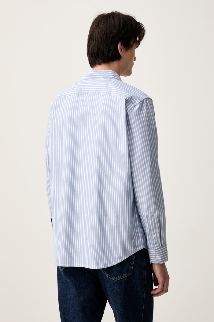 Abbigliamento Levi's camicia oxford da uomo in cotone BATTERY HOUSEMARK STANDARD 0085A blu