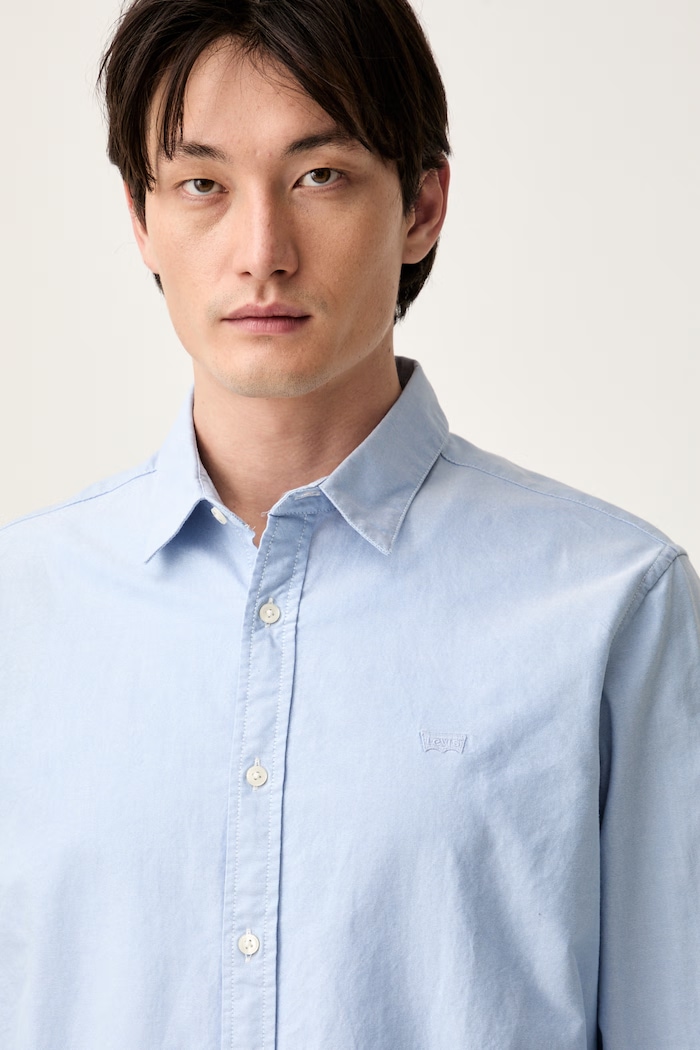 Levi's košeľa oxford pánska bavlnená BATTERY HOUSEMARK STANDARD modrá 0085A