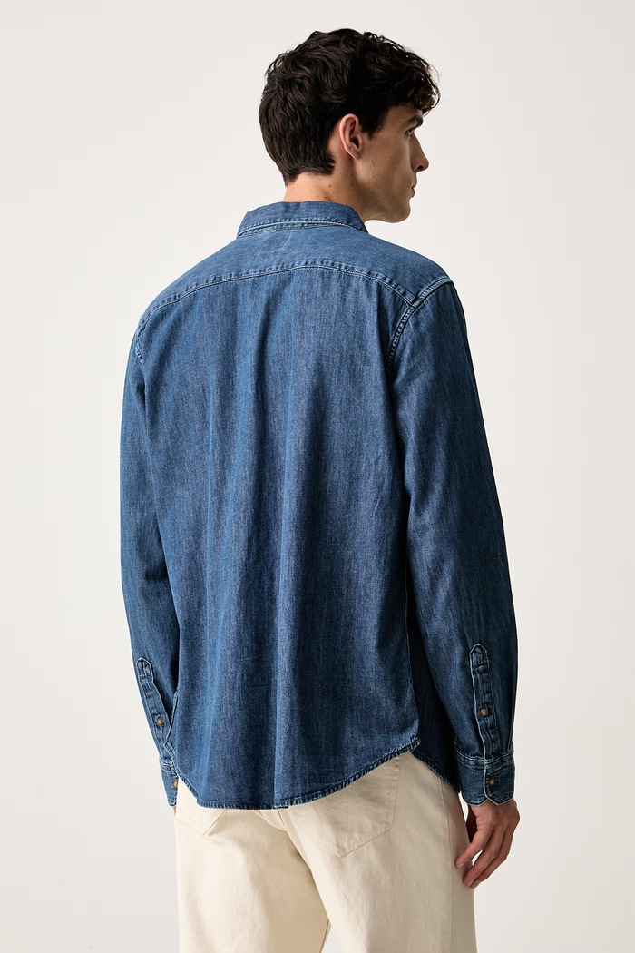 Oblečení Levi's oxfordská košile pánská bavlněná BATTERY HOUSEMARK STANDARD 0085A modrá