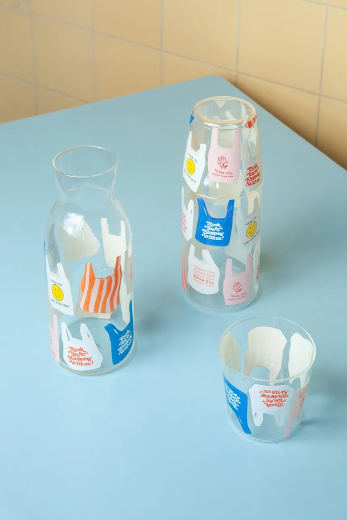 Karafa s pohárom DOIY Corner Shop 1,2 L DYJGLCSBA