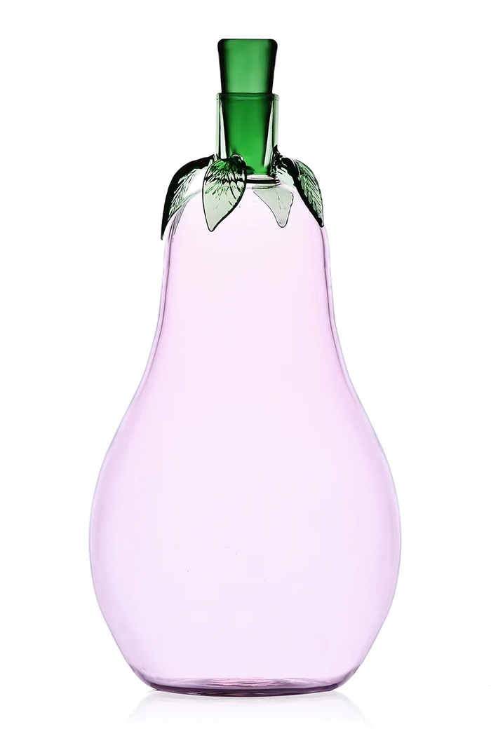 Ichendorf Milano Butelka do wody ze szkła barwionego Vegetables 950 ml fioletowy 9354118