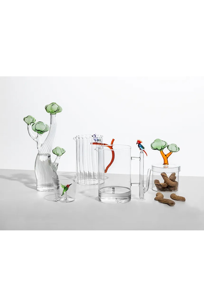 Ichendorf Milano Karafka ze szkła barwionego Talking Trees 650 ml 9354613 zielony AA00