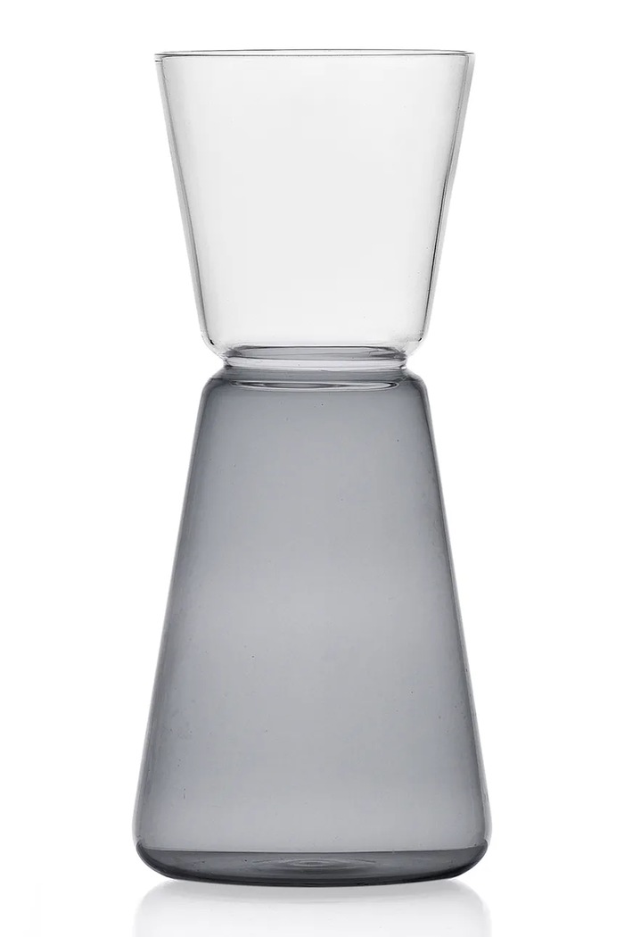 Ichendorf Milano Karafka ze szkła barwionego High Rise 500 ml szary 9312113