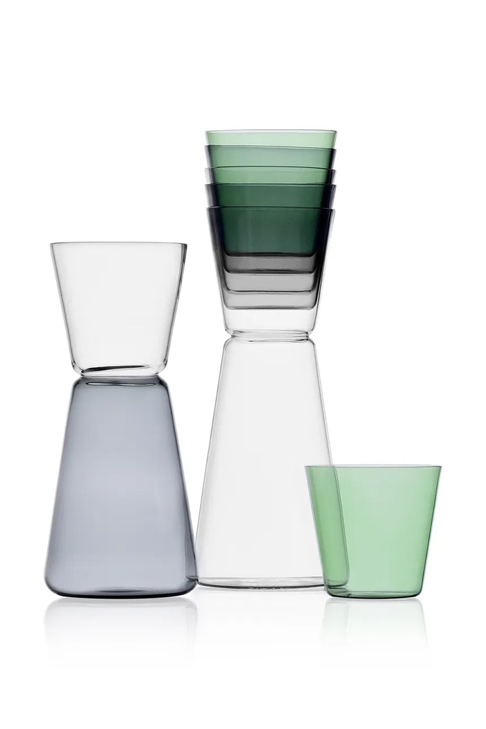 Ichendorf Milano Karafka ze szkła barwionego High Rise 500 ml 9312113 szary AA00