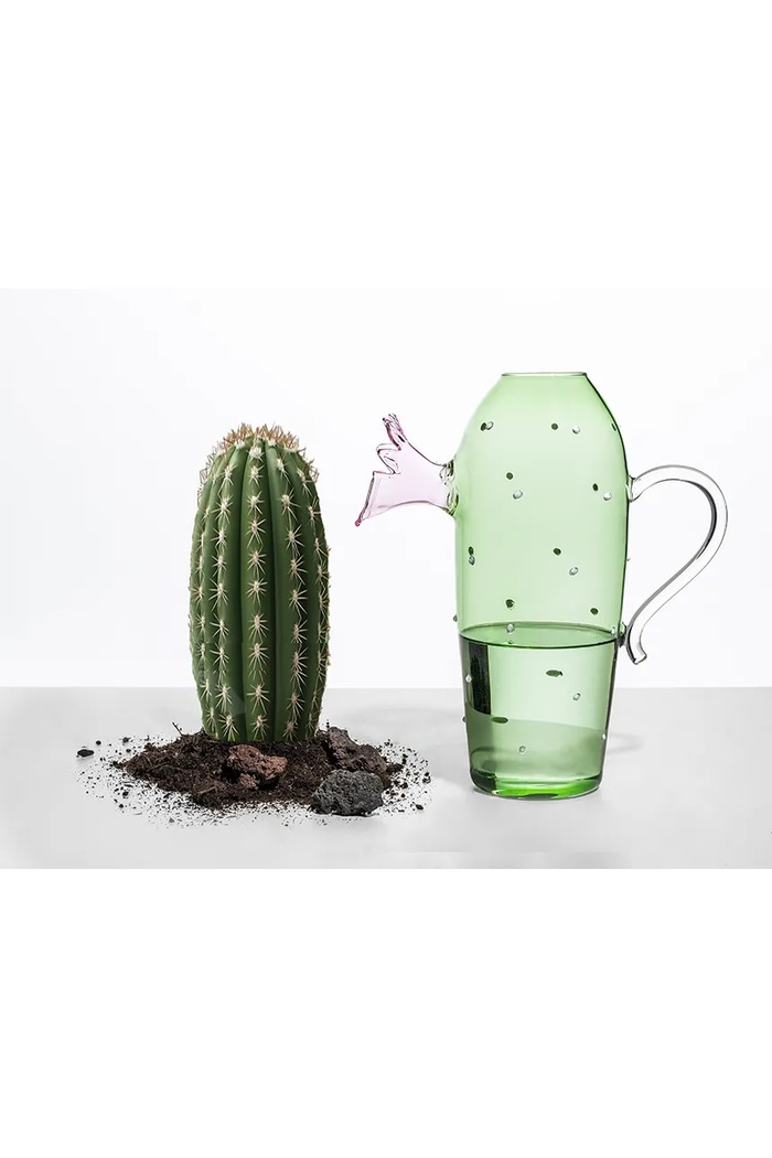 Ichendorf Milano Dzbanek ze szkła barwionego Desert Plants 1,2 l 9352248 zielony AA00