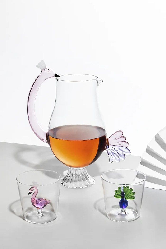 Ichendorf Milano Dzbanek ze szkła borokrzemianowego Animal Farm 1,8 l 9352406 różowy AA00