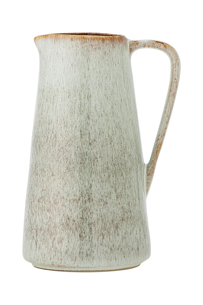 Bloomingville dzbanek do wody z kamionki 13 x 24 cm turkusowy 82069444
