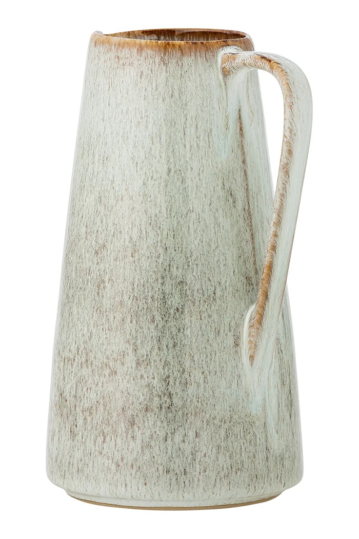Kuchnia i bar Bloomingville dzbanek do wody z kamionki 13 x 24 cm 82069444 turkusowy