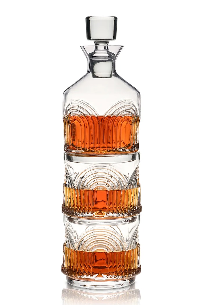 Viski karafka z zestawem szklanek do whiskey ze szkła V11279 transparentny AA00