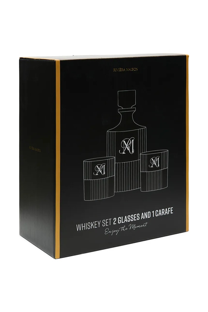Riviera Maison karafka ze szklankami do whiskey ze szkła 577610