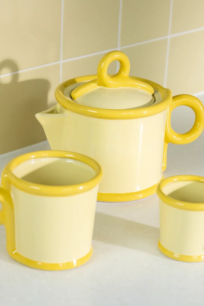 &k amsterdam ceainic loop yellow 700 ml 2844.03 galben AA00