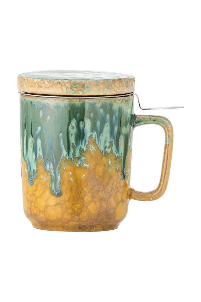 Skodelica z infuzerjem Bloomingville Yuma 250 ml pisana 82061984
