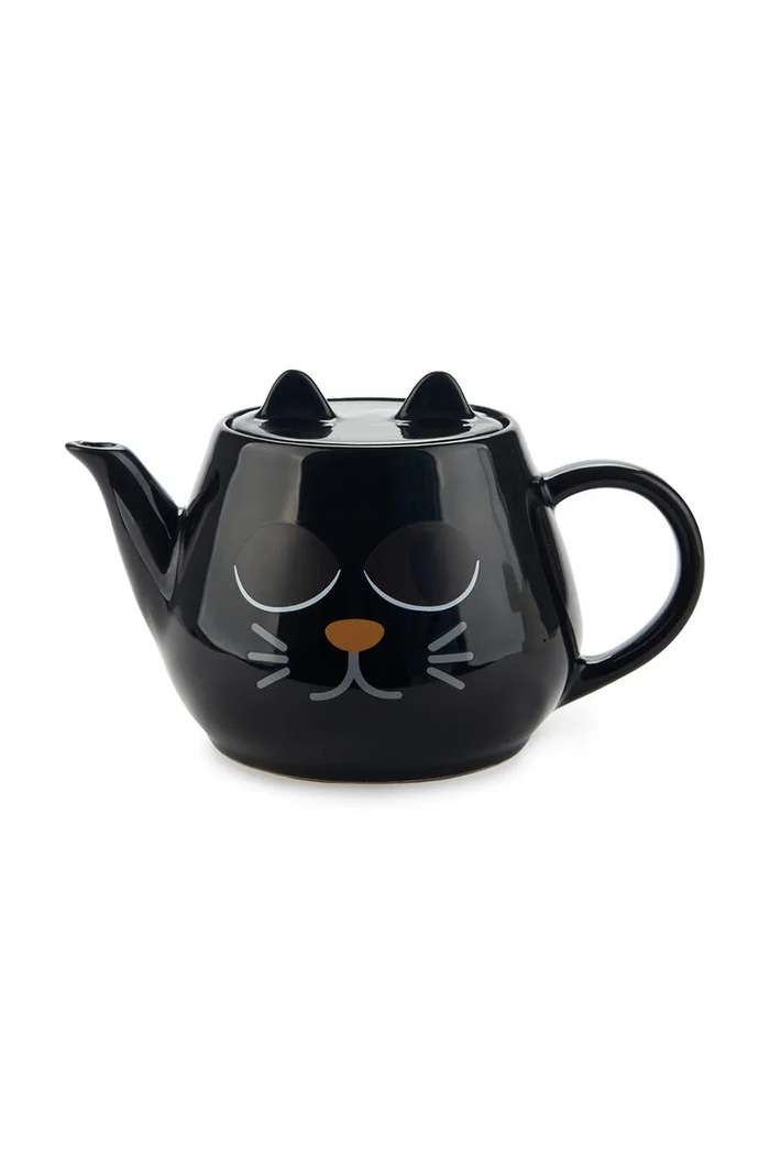Balvi brocca da tè Wake Cat 10,8 x 18 x 12 cm nero 28143