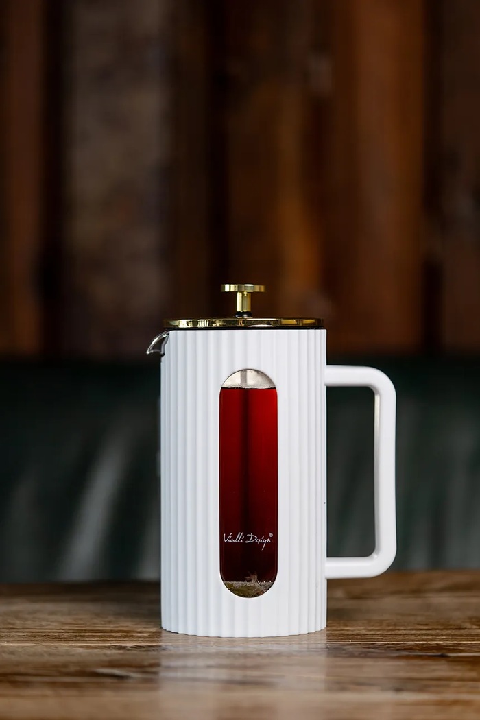 Преса за кафе и чай Vialli Design 1 L бял 1708