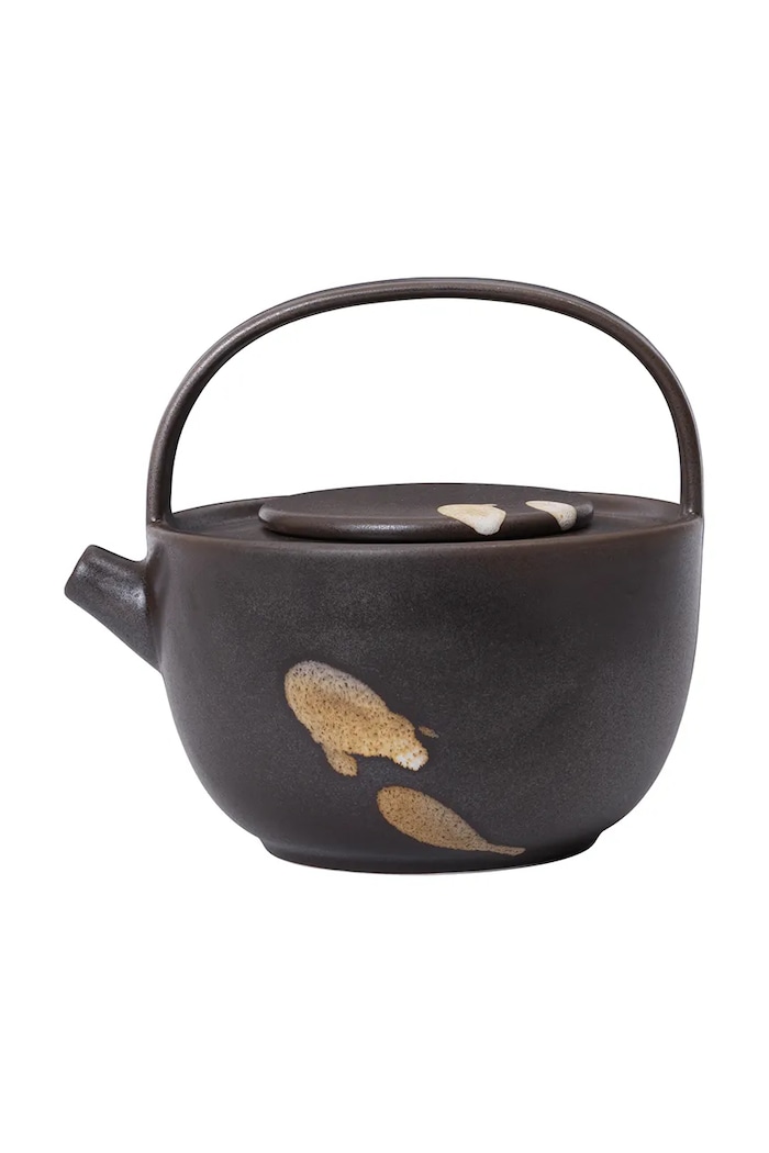Ferm Living vrč za čaj iz kamenine 15,5 x 17,5 x 15 cm rjava 1104272620