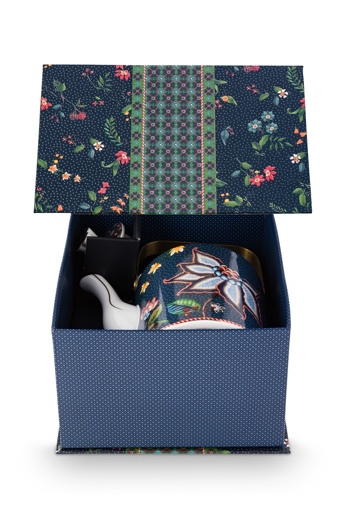 Czajnik z porcelany Oriental Berry Blues Pip Studio 51005094 granatowy
