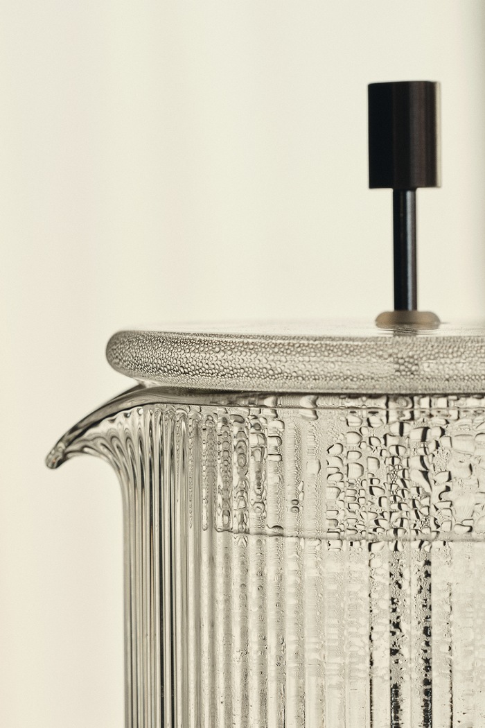 Zaparzacz do kawy ze szkła dmuchanego Ripple Ferm Living transparentny 1104272747