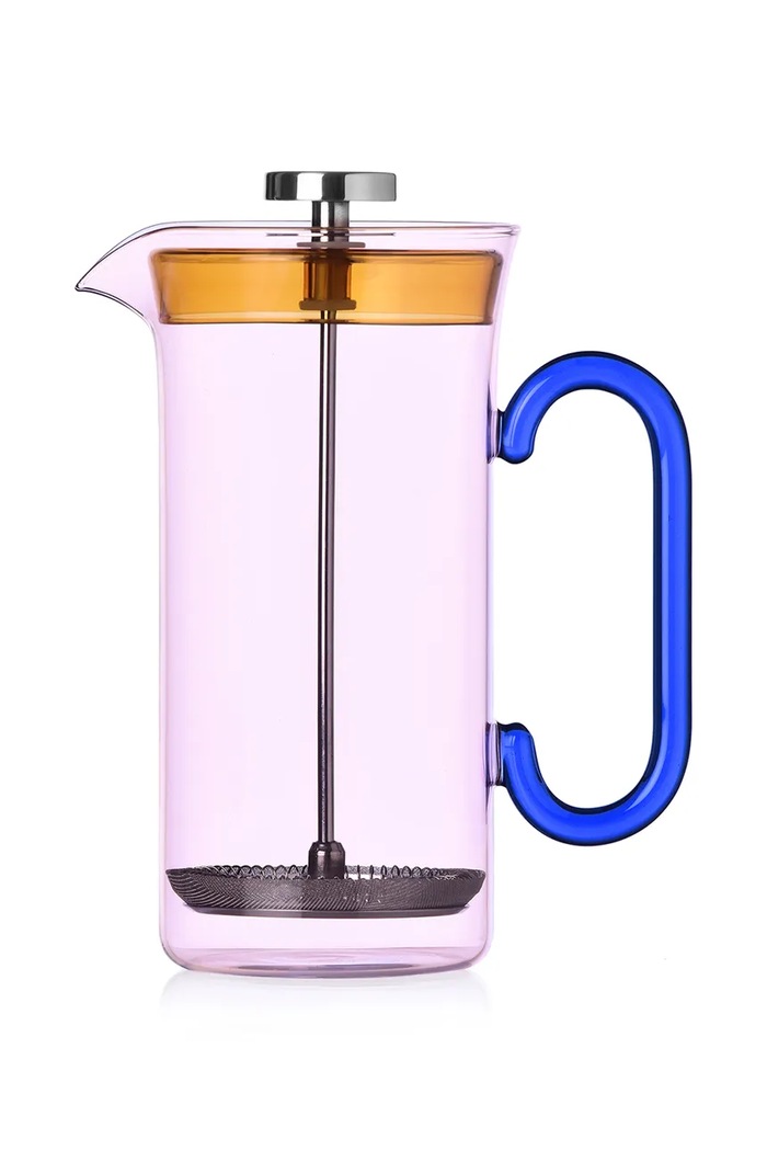 Ichendorf Milano Kawiarka tłokowa ze szkła borokrzemianowego Clarinette 900 ml różowy 9359375