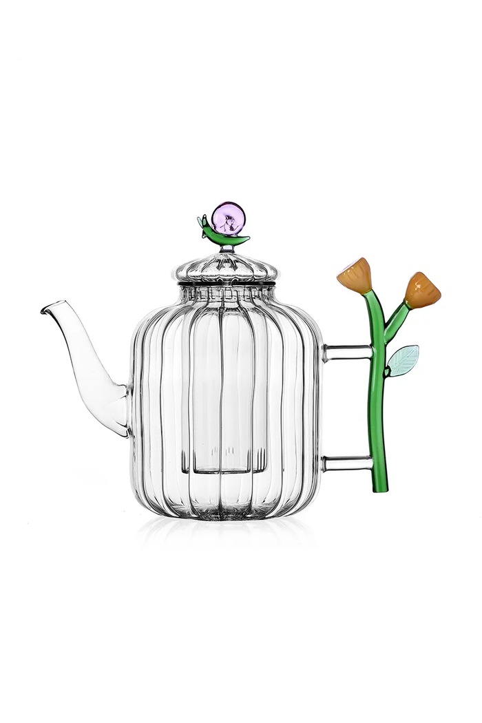 Ichendorf Milano Dzbanek do herbaty ze szkła barwionego Botanica 1,2 l multicolor 9354041