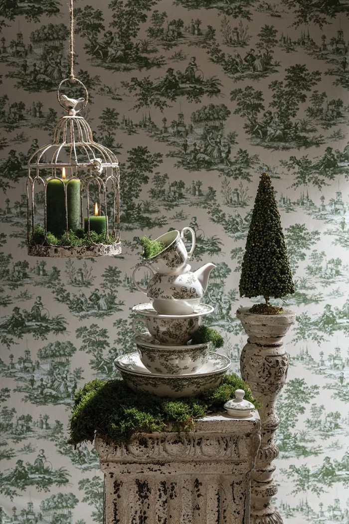 Zestaw do herbaty z porcelany J-Line biały 268859