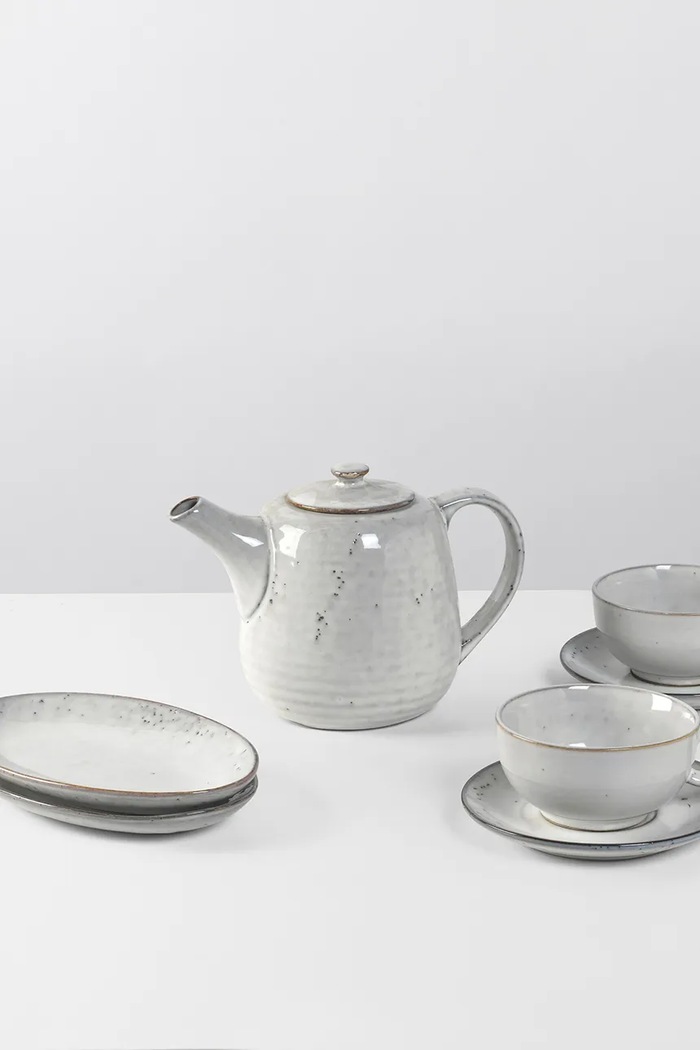 Kuchnia i bar Broste Copenhagen Dzbanek do herbaty z kamionki Nordic Sand 1,3 l 14533025 beżowy