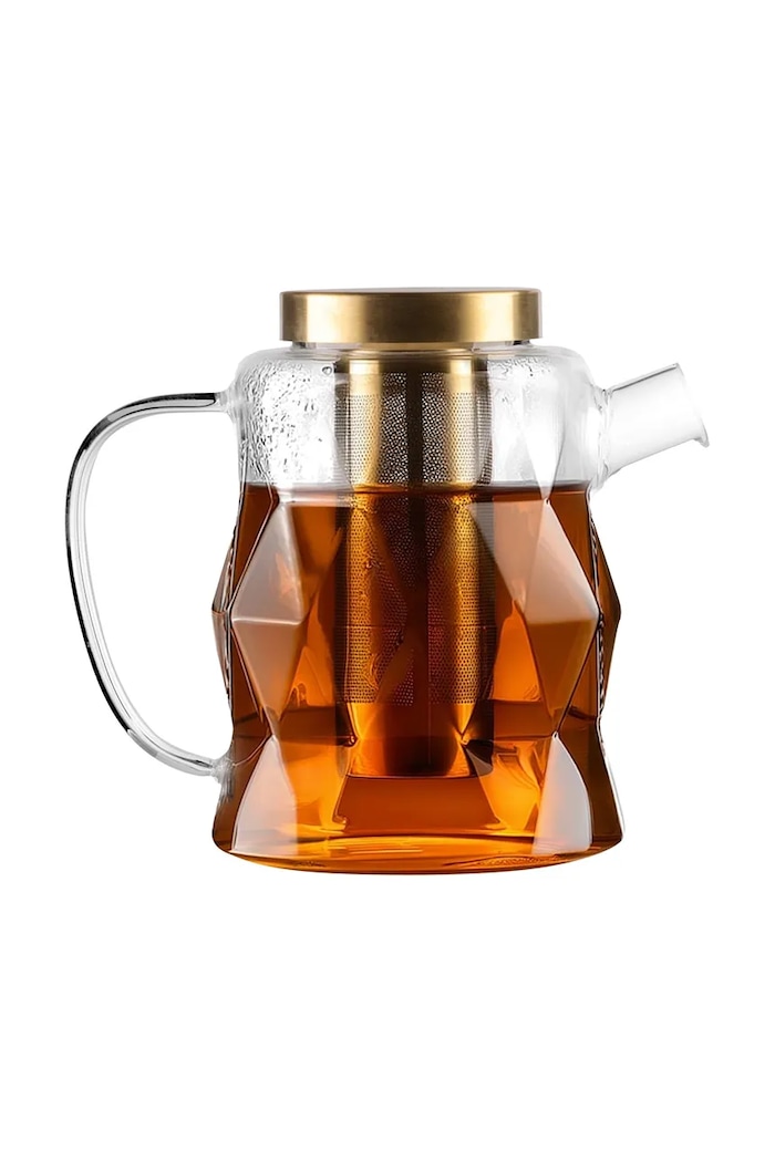 Vialli Design κανάτα για τσάι από βοριοπυριτικό γυαλί 1,3 l 32156 ροζ AA00