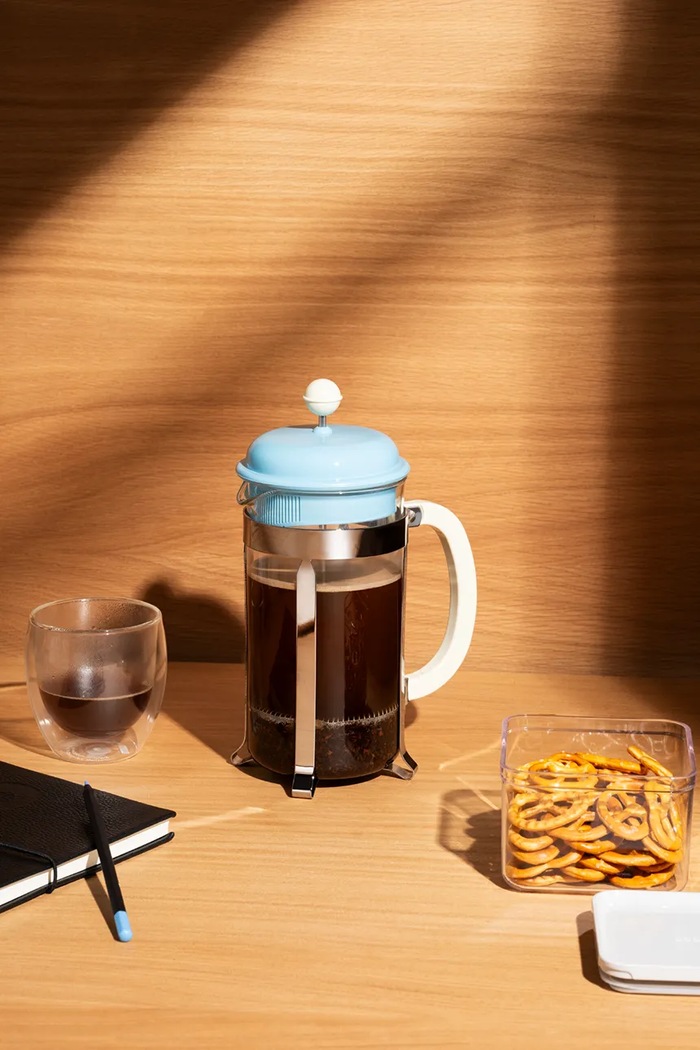 Bodum Ibric de cafea presă franceză Caffettiera 1 l 1918.760.761 albastru AA00