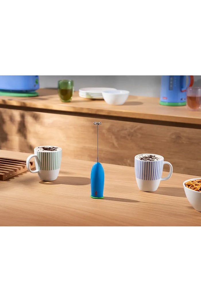 Bodum spumator pentru lapte din plastic MoMA 3040.638.MOMA albastru AA00