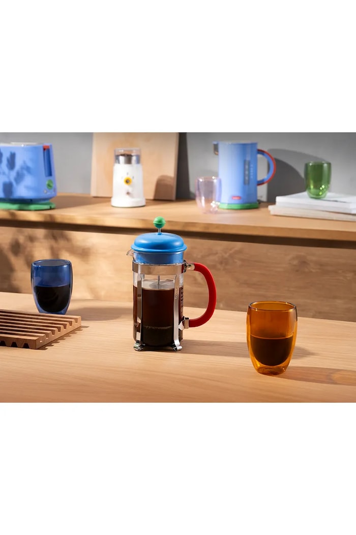 Bodum zaparzacz tłokowy do kawy ze szkła borokrzemianowego MoMA Caffettiera 1 l 1918.852.294.MOMA multicolor