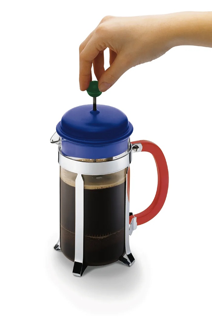 Bodum zaparzacz tłokowy do kawy ze szkła borokrzemianowego MoMA Caffettiera 1 l multicolor 1918.852.294.MOMA