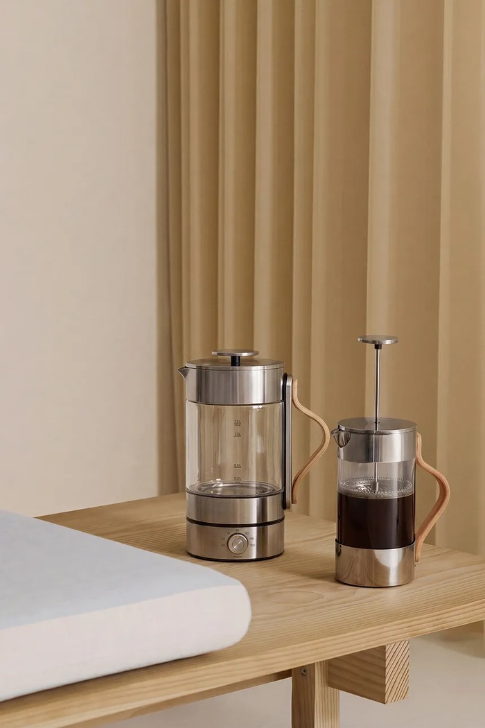 Kuchnia i bar Stelton kawiarka tłokowa ze szkła 1 l X.239.1 srebrny