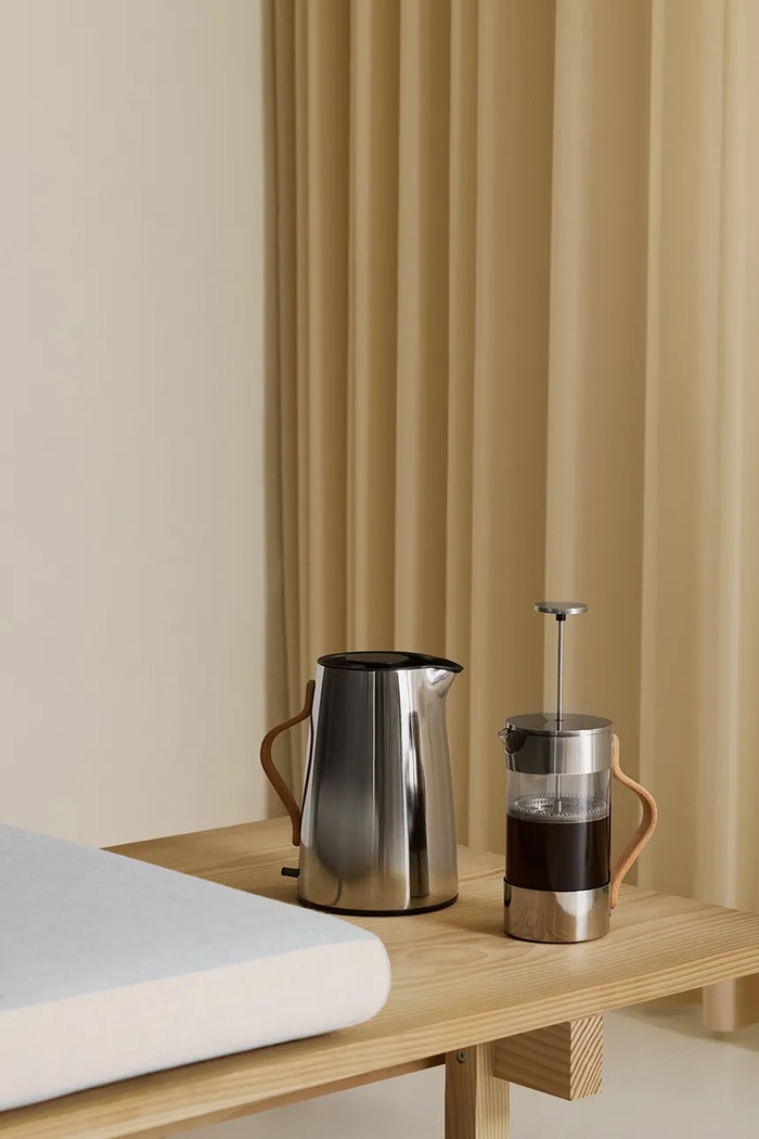Stelton kawiarka tłokowa ze szkła 1 l srebrny X.239.1