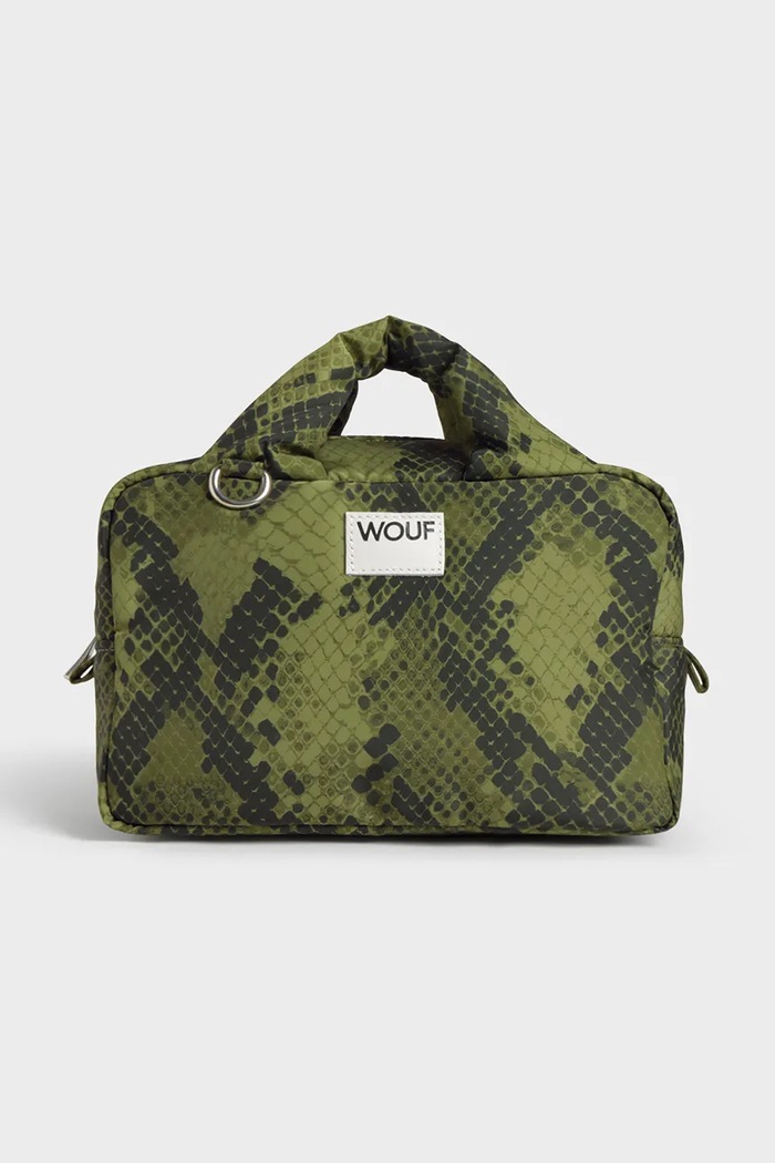 Cestovná kozmetická taštička WOUF Cobra 20 x 15 x 10 cm zelená TT250019