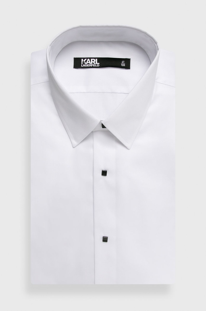 Karl Lagerfeld - Koszula 500699.605000 bawełna biały 500699.605000