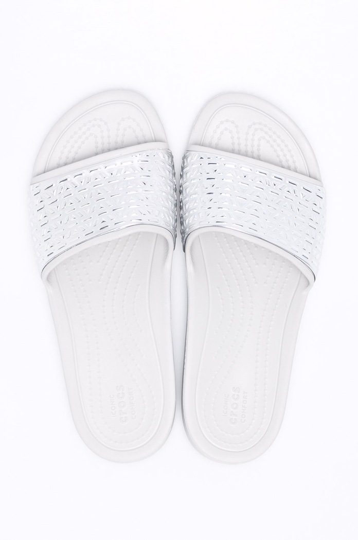 Crocs Papuci 205130.PearlWhSil gri AA00