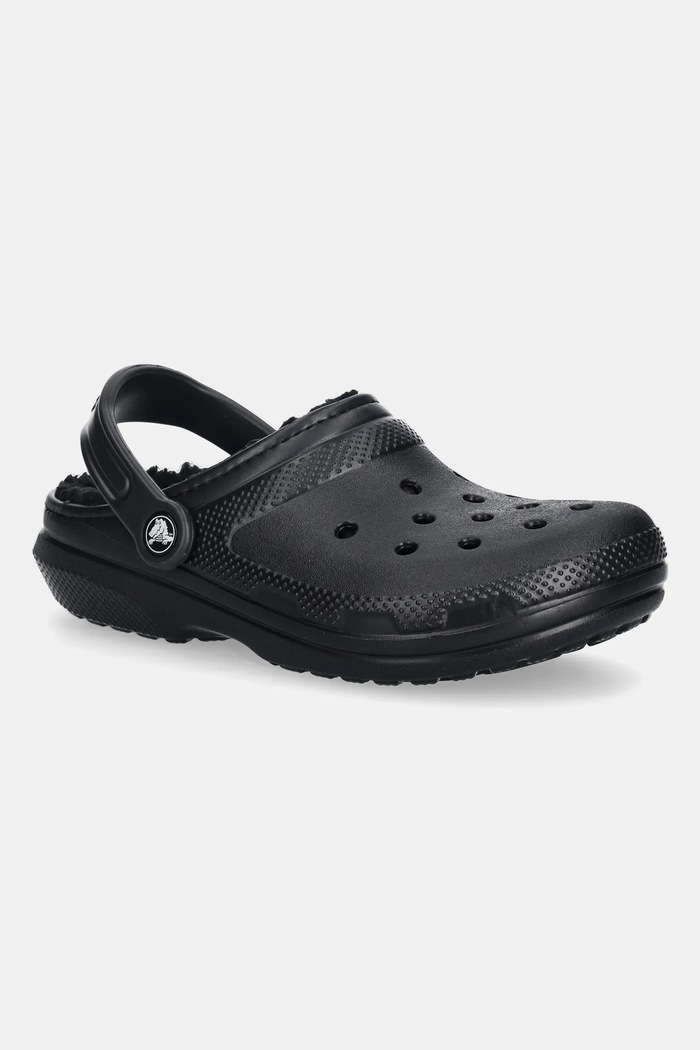 Pantofle Crocs Classic Lined Clog bez podpatku černá 203591.CLASSIC.LINED.BL