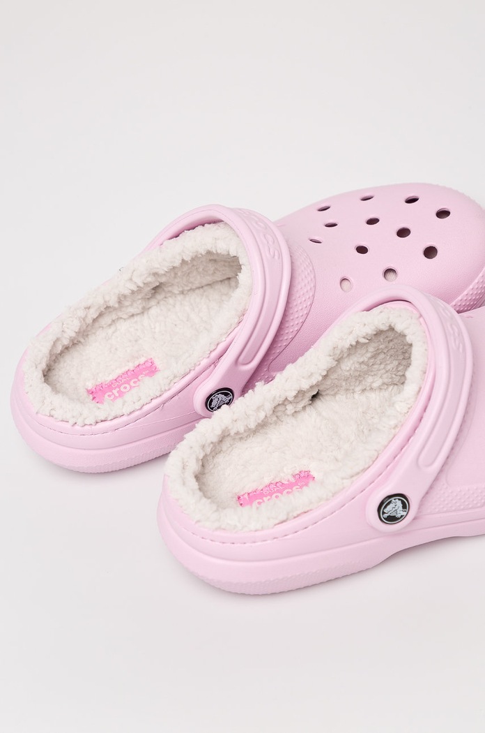 Încălțăminte Crocs Papuci 203591.CLASSIC.LINED.BL roz